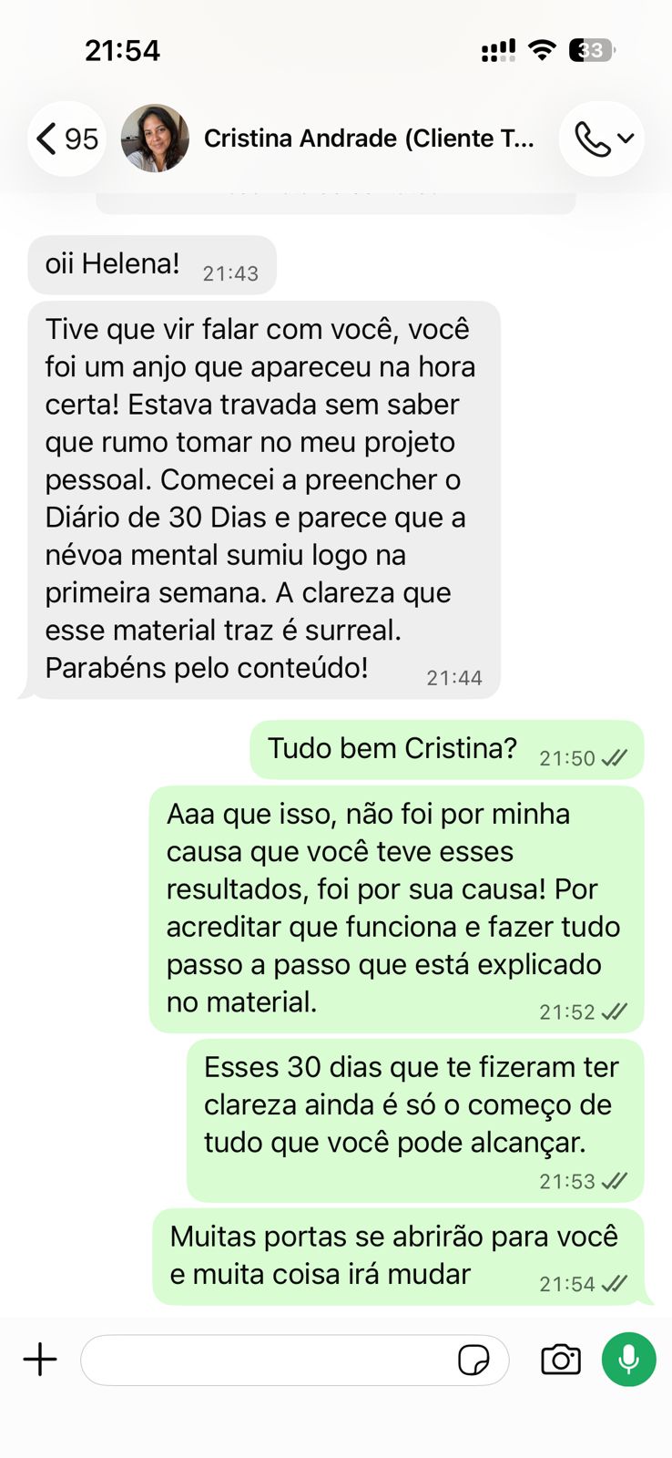 Depoimento de Camila Moraes sobre os Códigos da Alma